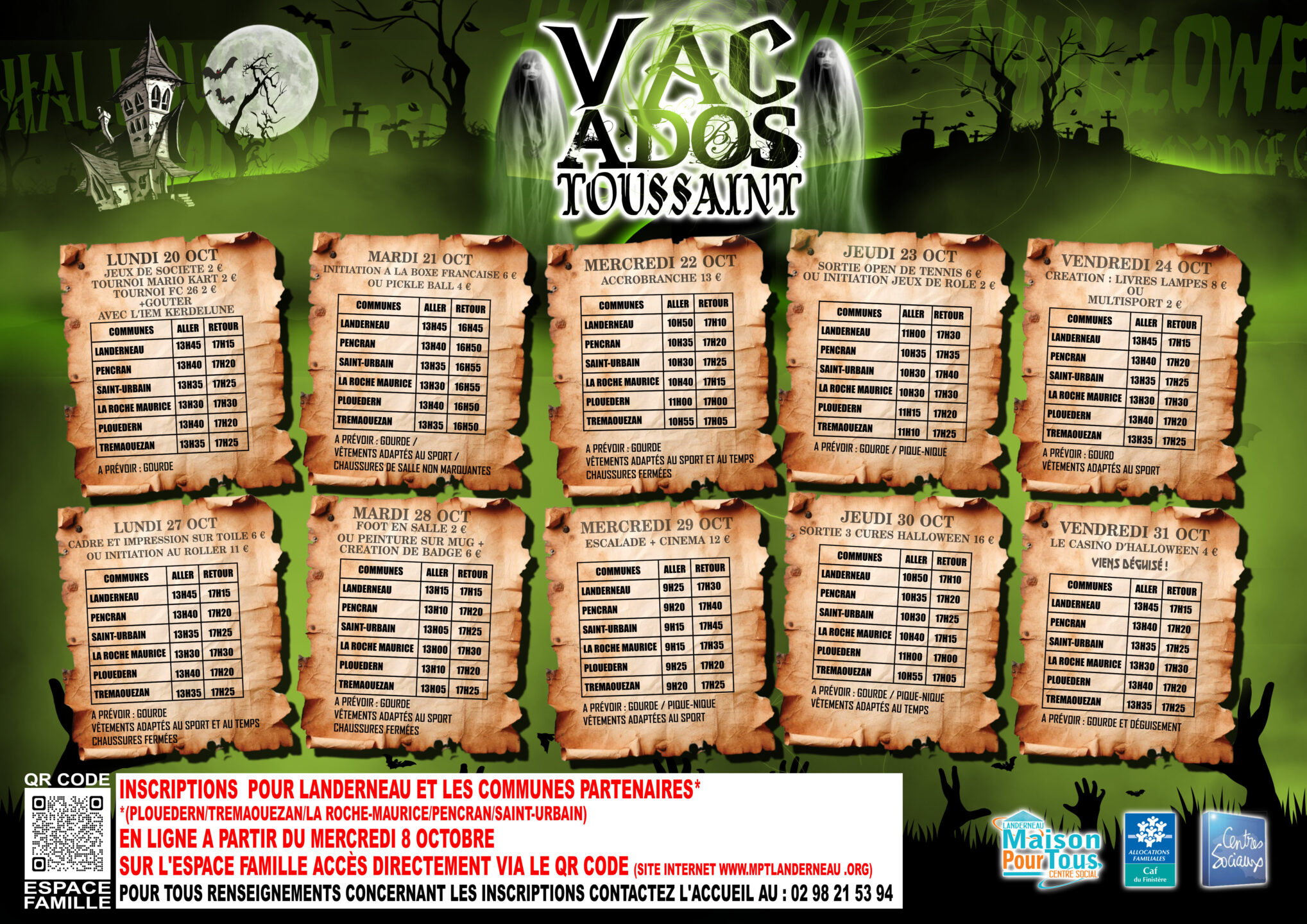 VAC ADOS TOUSSAINT PAGE 1 - Accueil - Quimper Brest