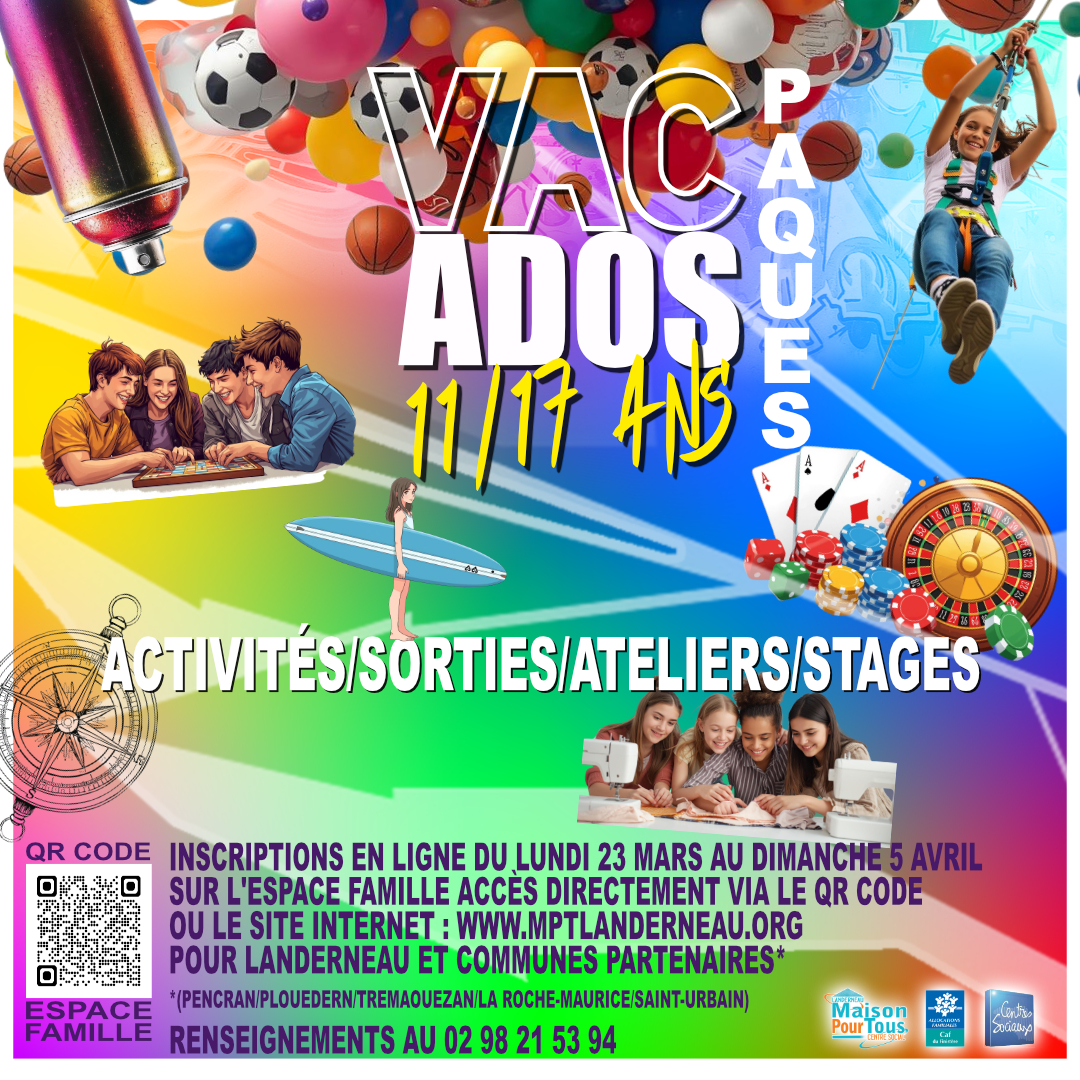 VAC ADOS PAQUES 26 P1 - Accueil - Quimper Brest VAC ADOS PAQUES 26 P1 - Accueil - Quimper Brest